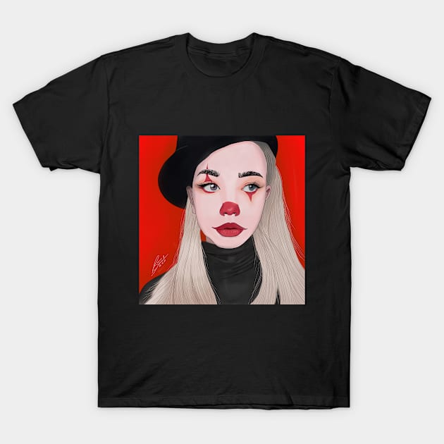 Female Clown T-Shirt by ZEXXX Clothing